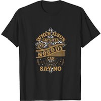 T-shirt Quand Jésus dit Oui, personne ne peut dire Non pour hommes — T-shirts pour hommes