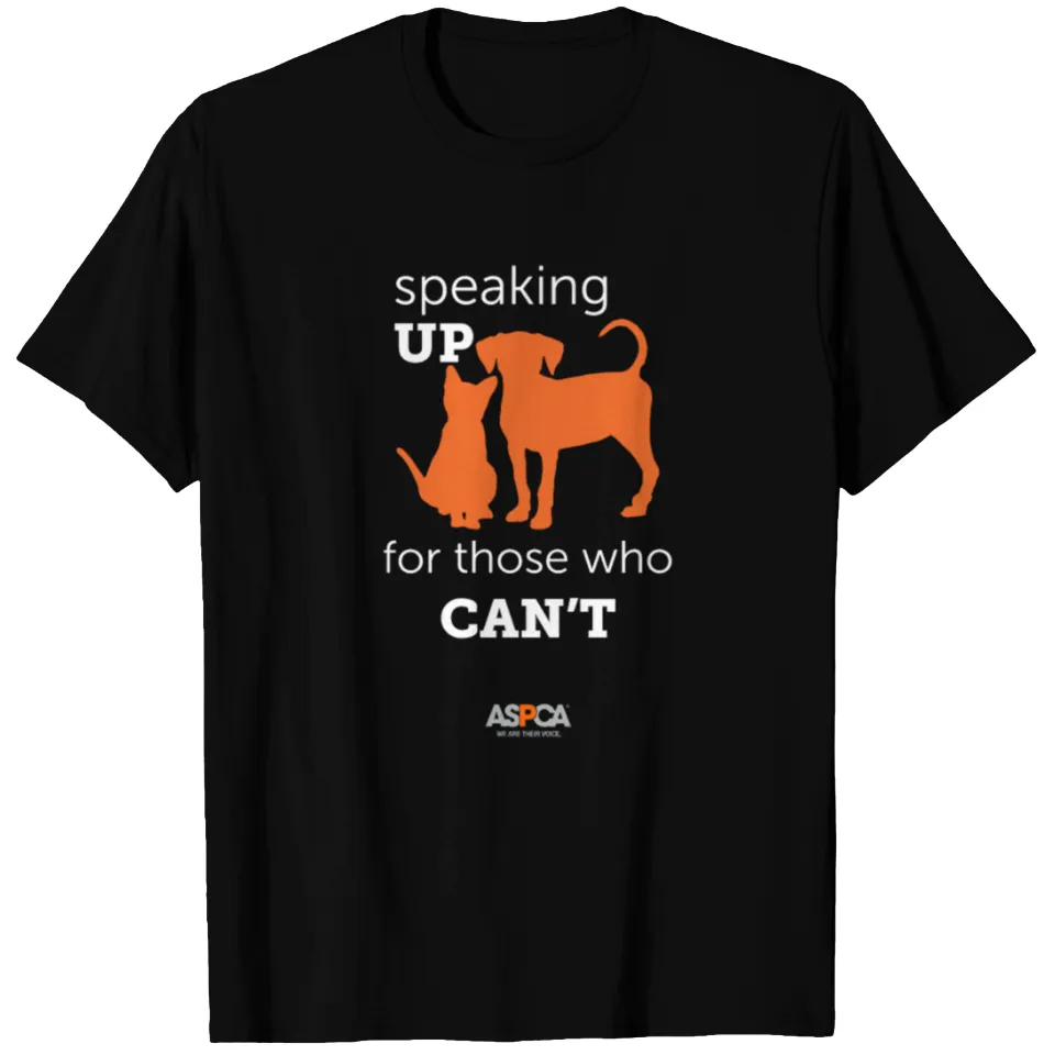 T-shirt foncé Aspca Speaking Up For Those Who Can't pour hommes — T-shirts pour hommes