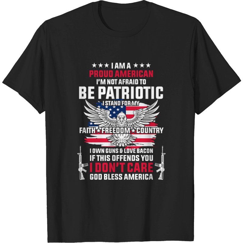 Patriotic Clothing American Hoodie Freedom Shirt T-Shirt for Men — Mens T Shirts