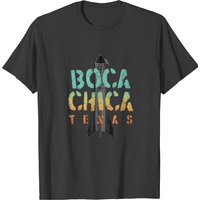 T-shirt Boca Chica Texas pour hommes en noir