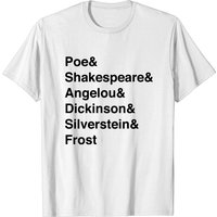 Poets Black Letters T-Shirt for Men — Mens T Shirts