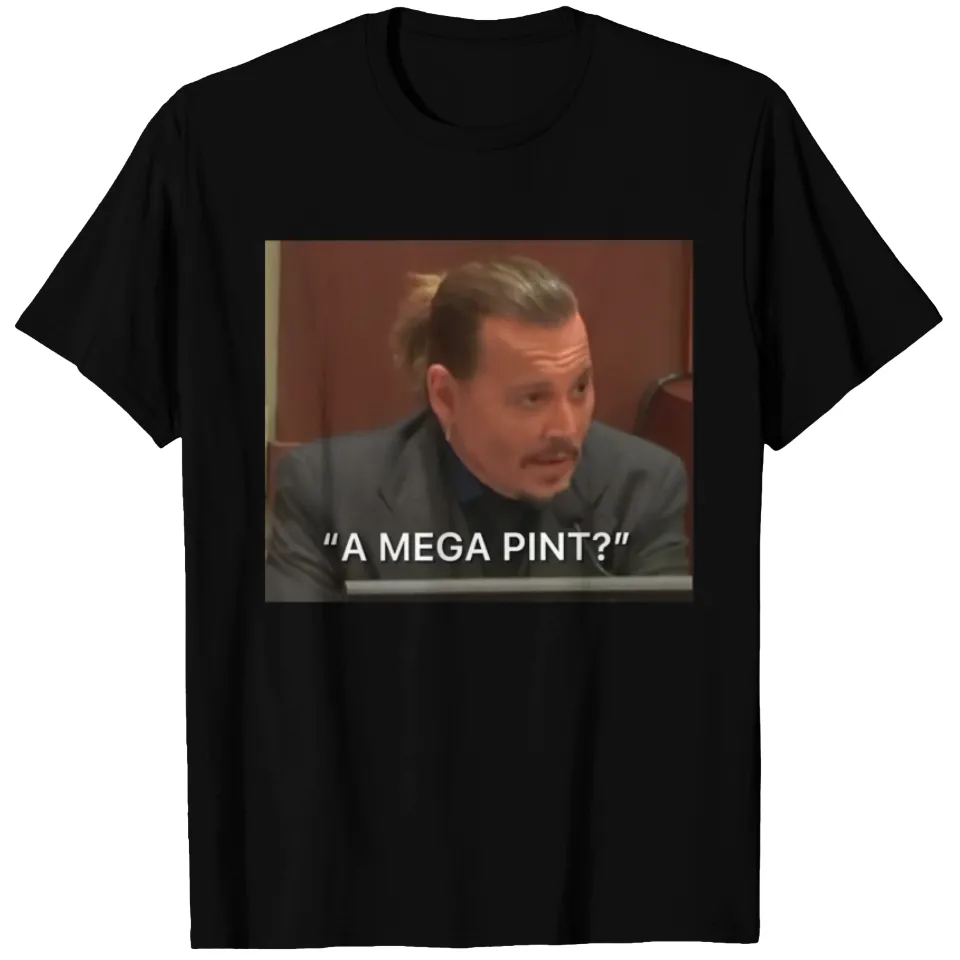 A Mega Pint Johnny Depp T-Shirt for Men — Mens T Shirts