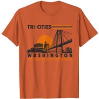 T-shirt pour hommes Tri-Cities WA en orange