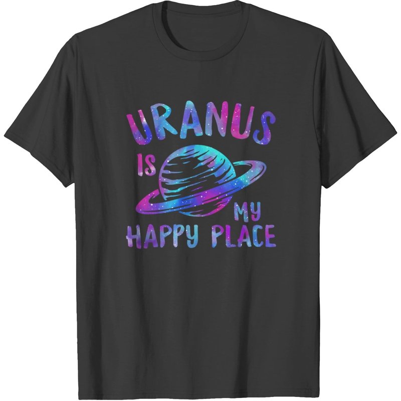 Uranus Est Mon Endroit Heureux T-shirt pour Hommes — T-shirts pour hommes