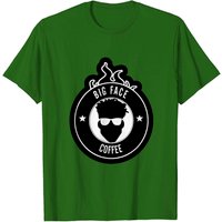 T-shirt Big Face Coffee pour hommes — T-shirts pour hommes