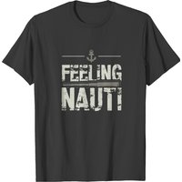 T-shirt pour hommes Feeling Nauti Sailing Naughty Pun Anchor — T-shirts pour hommes
