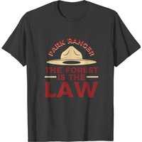 T-shirt Park Ranger Law pour hommes en noir — T-shirts pour hommes