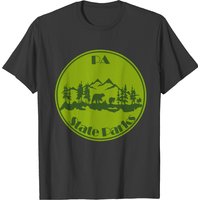 T-shirt vert ours des parcs d'État de la PA pour hommes