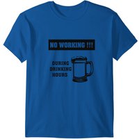 T-shirt No Working During Drinking Hours pour hommes