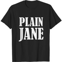 T-shirt Plain Jane pour hommes en noir