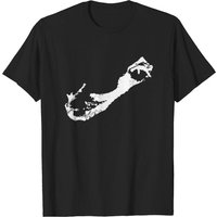 T-shirt Bermuda Carte Unie pour Hommes en Noir — T-shirts pour hommes