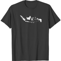 Indonesia Plain Map T-shirt for Men in Black — Mens T Shirts