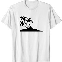 T-shirt Palm Trees pour hommes en cendre