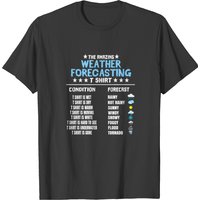 T-shirt Prévision Météo pour Hommes - Noir — T-shirts pour hommes