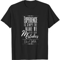 T-shirt avec citation historique d'Oscar Wilde pour hommes