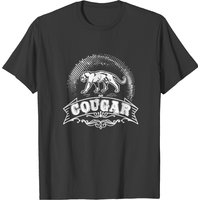 T-shirt Cougar de Style Vintage pour Hommes