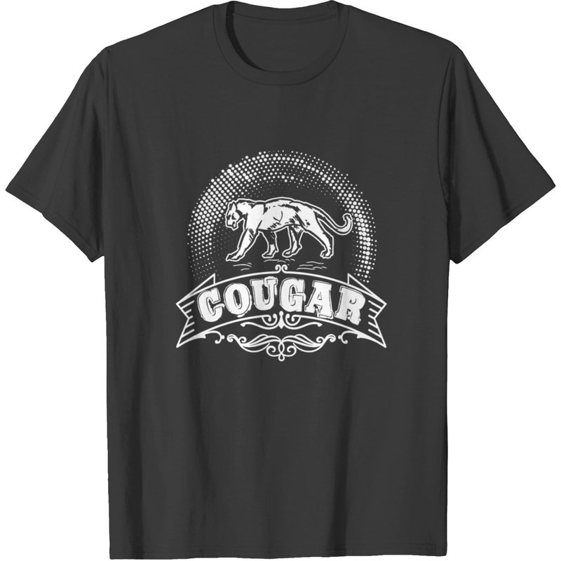 T-shirt Cougar de Style Vintage pour Hommes — T-shirts pour hommes
