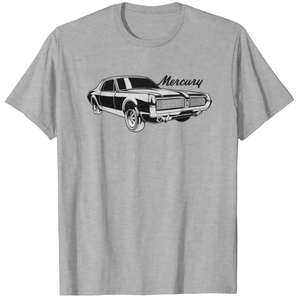 T-shirt Auto_mercury_cougar_bw1 pour hommes — T-shirts pour hommes