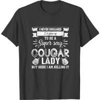 T-shirt Cougar Lady pour hommes - Noir