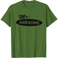 T-shirt Mr. Awesome pour hommes en Ash