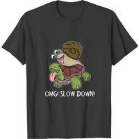 T-shirt Omg Slower Snail et Turtle pour hommes — T-shirts pour hommes