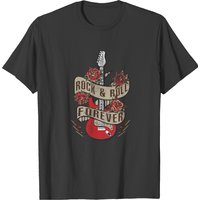 T-shirt Rock And Roll pour hommes en noir — T-shirts pour hommes