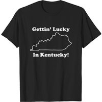 T-shirt Gettin' Lucky In Kentucky pour hommes — T-shirts pour hommes