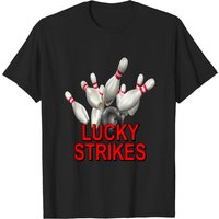T-shirt pour hommes Bowling Team Lucky Strikes — T-shirts pour hommes