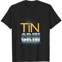T-shirt Tin Grin pour hommes en noir — T-shirts pour hommes