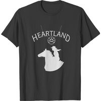 T-shirt drôle Heartland pour hommes - Noir