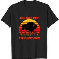 T-shirt classique Do Not Pet The Fluffy Cows pour hommes