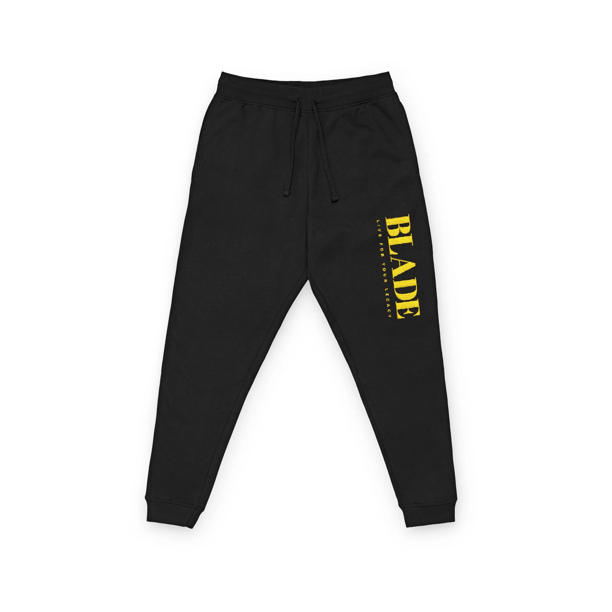 Printify Blade Legacy Pantalon de jogging en polaire brodé Noir XS — Accessoires de mode