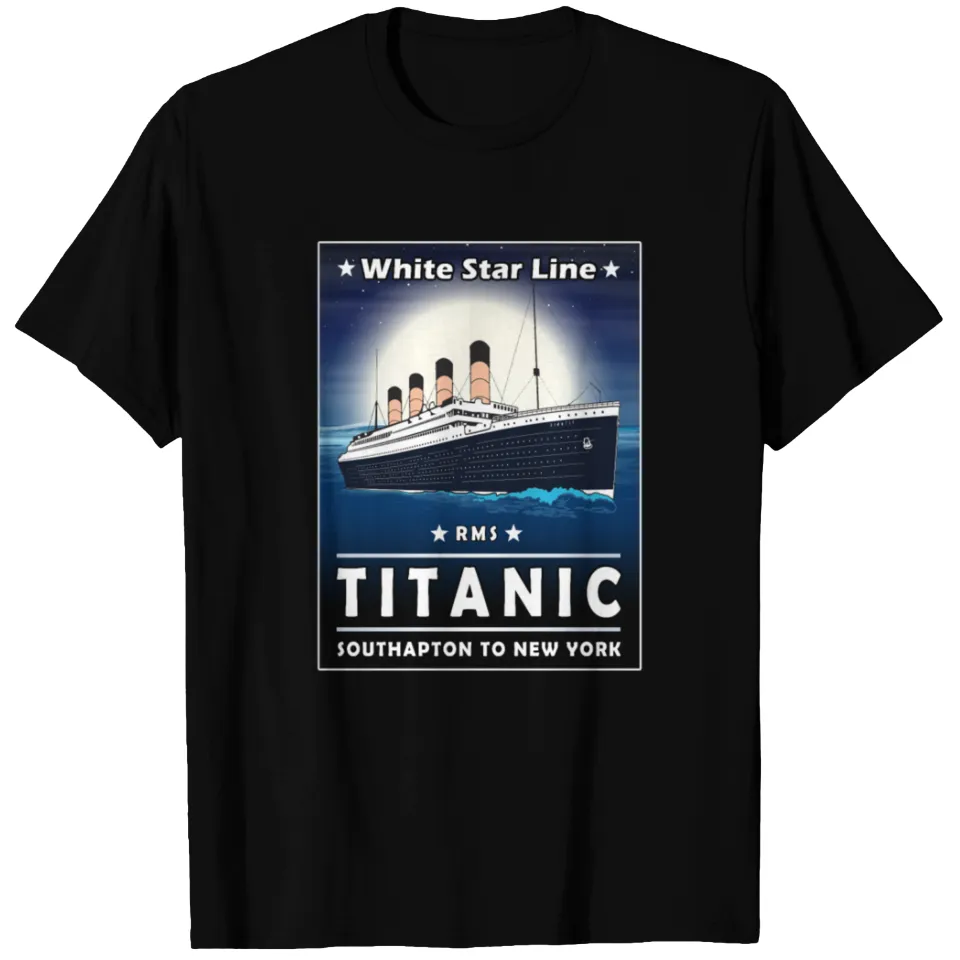 1912 Vintage Titanic Voyage Ship Cruise T-shirt for Men — Mens T Shirts