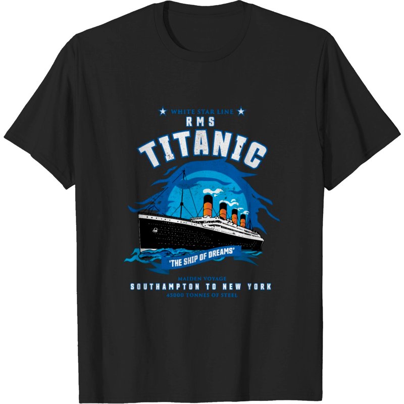 T-Shirt pour Hommes White Star Line RMS Titanic — T-shirts pour hommes