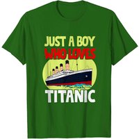 Just A Boy Who Loves Titanic T-Shirt for Men