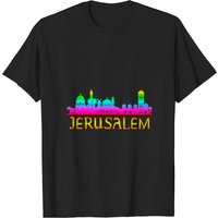 Jerusalem Skyline Silhouette T-shirt for Men