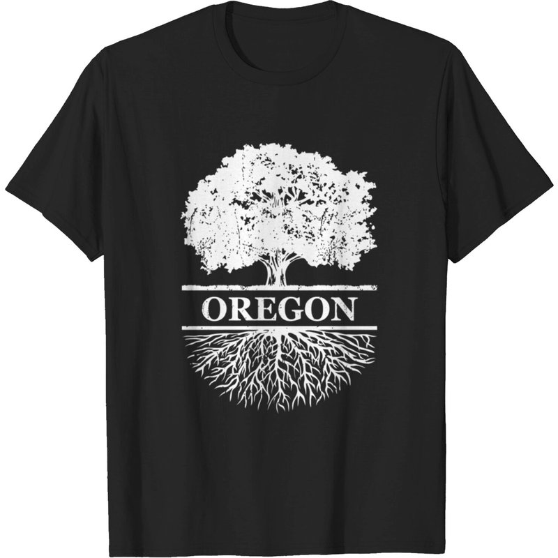 T-shirt Souvenir pour Hommes Oregon Vintage Roots Outdoors