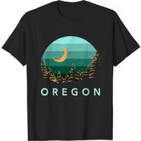 T-shirt Oregon Vintage Sunset Outdoors pour hommes — T-shirts pour hommes