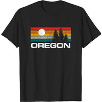 T-shirt Oregon Vintage Sunset Outdoors pour hommes