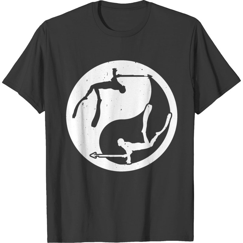 T-shirt Yin Yang Spearfishing pour hommes — T-shirts pour hommes
