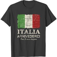Italy Flag Vintage Look T-Shirt