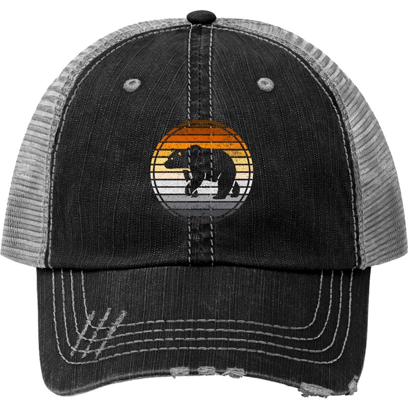 Gay Bear Pride Horizon Silhouette Trucker Hat