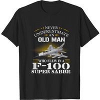 T-shirt F 100 Super Sabre pour hommes en noir — T-shirts pour hommes