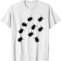 T-Shirt Bug pour Hommes en Blanc