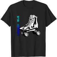 T-shirt Patins à roulettes pour hommes en noir