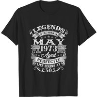 T-shirt d'anniversaire des 50 ans, né en mai 1973 pour hommes