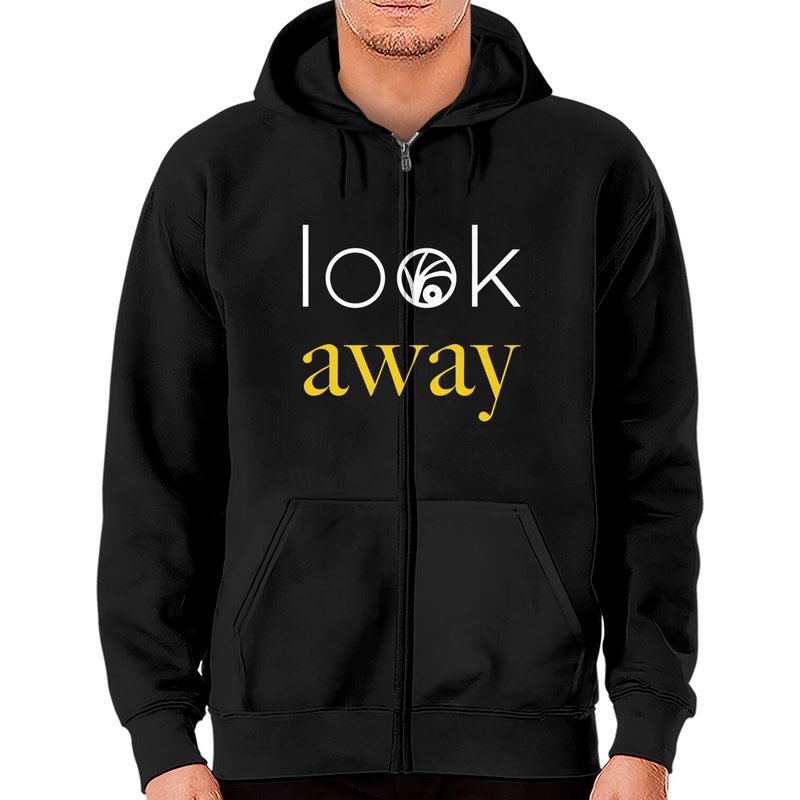 Look Away - Une Série de Malheurs Hoodie Zippé — Sweats à capuche pour hommes