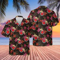 Chemises hawaïennes à boutons Red Hot Chili Peppers — Chemises décontractées pour hommes