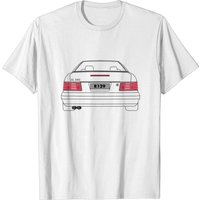 T-shirt noir R129 SL Rear pour hommes