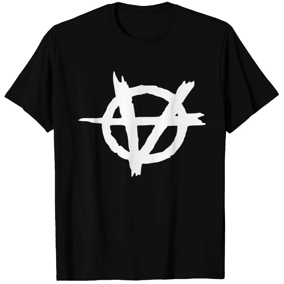 Anarchy Gothic Logo T-shirt for Men — Mens T Shirts